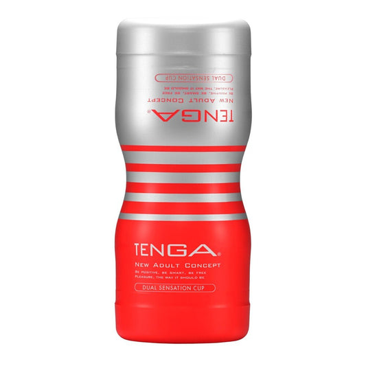 Tenga Dual Sensation Cup Masturbator - Peaches & Cream