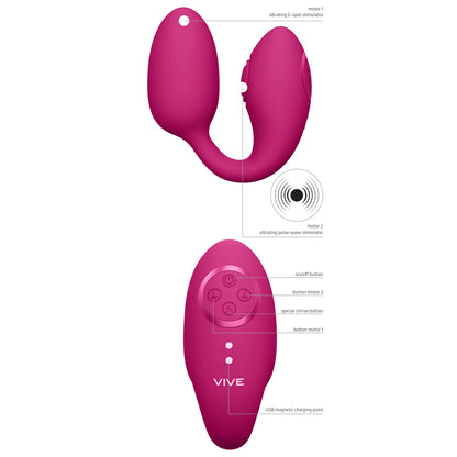 Vive Aika Pulse Wave And Vibrating Love Egg Pink - Peaches & Cream