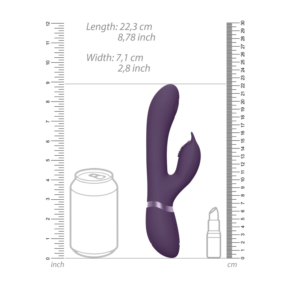 Vive Aimi Pulse Wave And Vibrate G Spot Vibrator Purple - Peaches & Cream