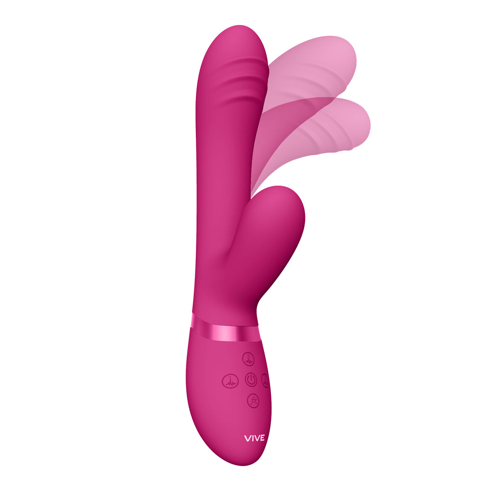 Vive Tani Finger Motion With Pulse Wave Vibrator Pink - Peaches & Cream