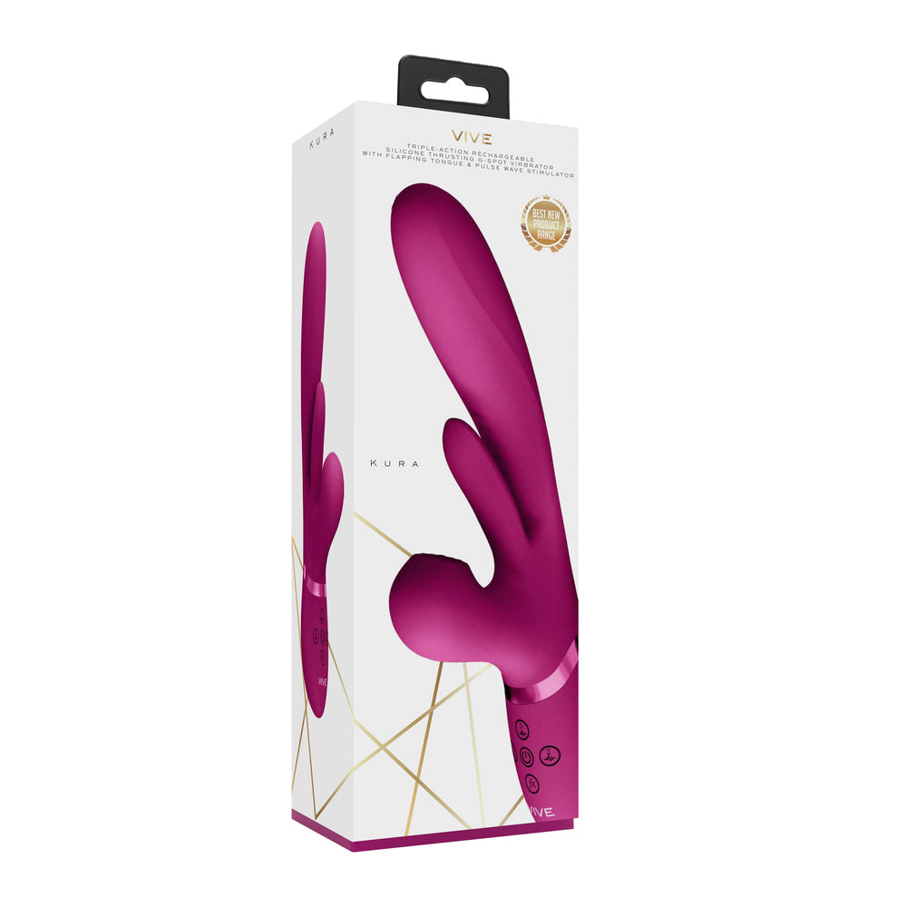 Vive Kura Triple Action Stimulator - Peaches & Cream