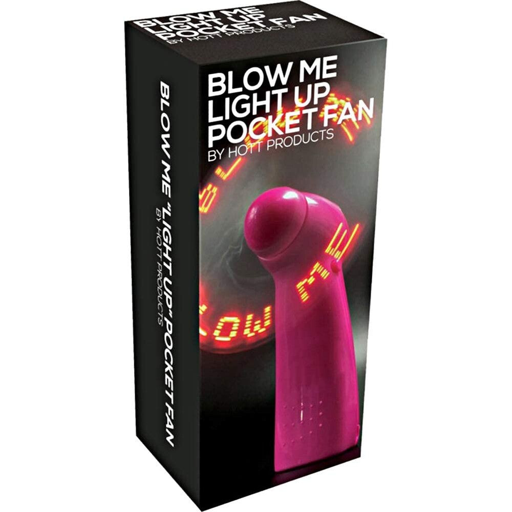 Blow Me Light Up Pocket Fan Pink - Peaches & Cream