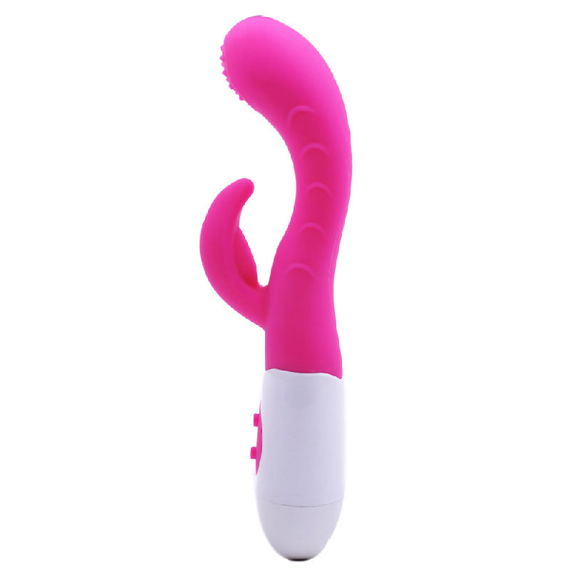 Silicone Dual Motors GSpot Vibrator Pink - Peaches & Cream