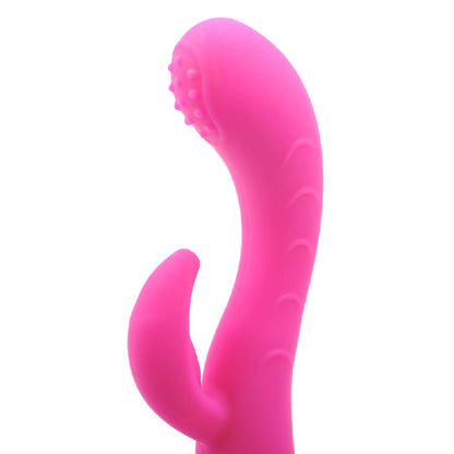 Silicone Dual Motors GSpot Vibrator Pink - Peaches & Cream