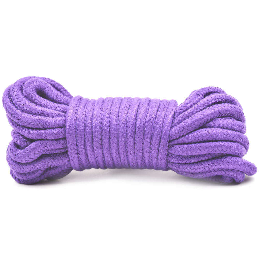 10 Metres Cotton Bondage Rope Purple - Peaches & Cream