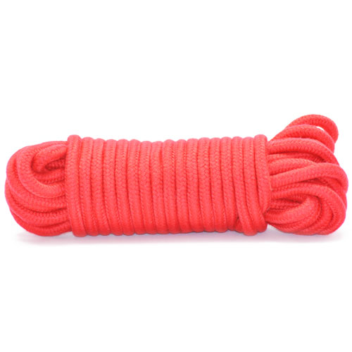 10 Meters Red Bondage Rope - Peaches & Cream