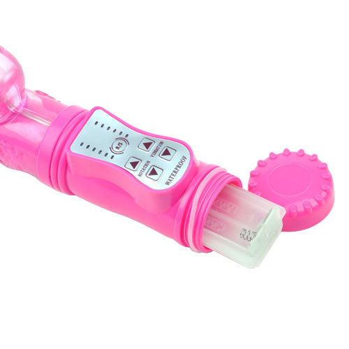 Pink Rabbit Vibrator With Thrusting Motion - Peaches & Cream