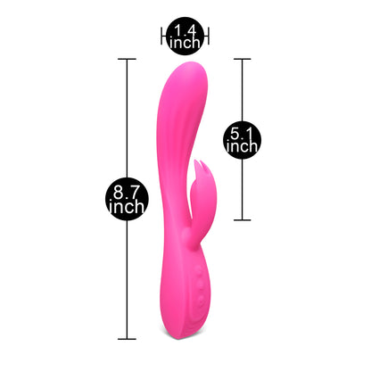 Silicone Rabbit Vibrator - Peaches & Cream