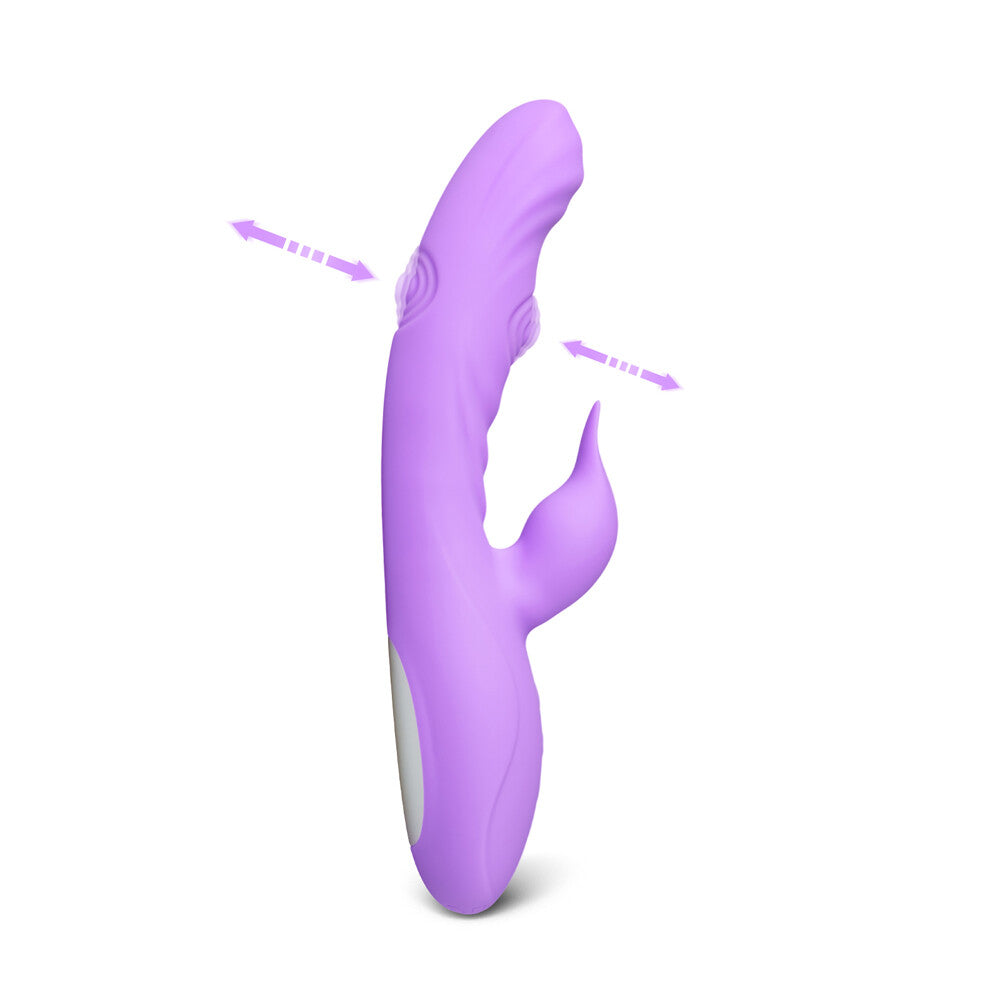 Double Tapping Rabbit Vibrator - Peaches & Cream