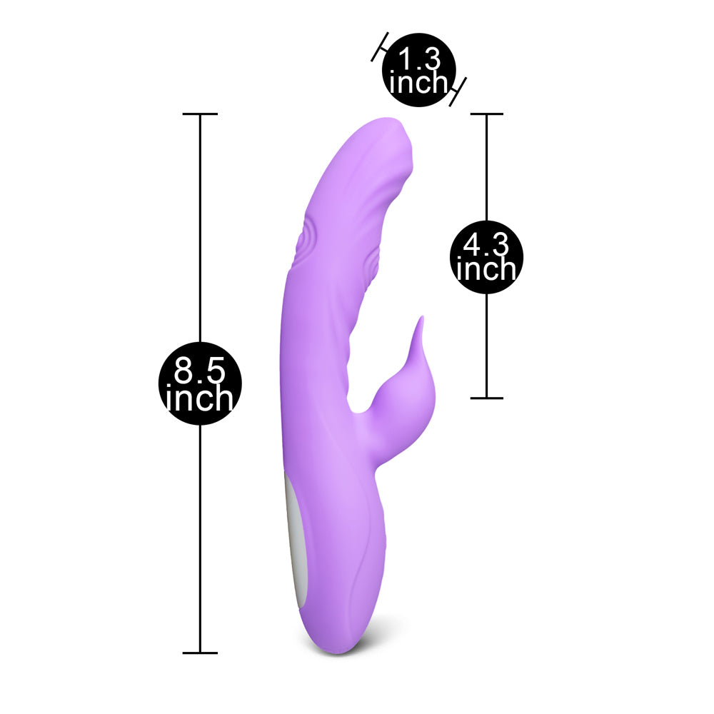 Double Tapping Rabbit Vibrator - Peaches & Cream