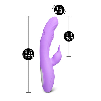 Double Tapping Rabbit Vibrator - Peaches & Cream