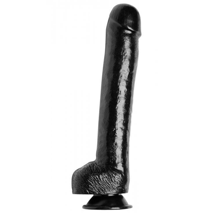 The Black Destroyer Huge Suction Cup Dildo - Peaches & Cream