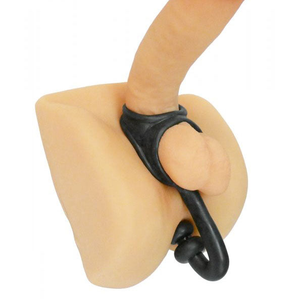 The Tower Cock Ring Erection Enhancer And Butt Plug - Peaches & Cream