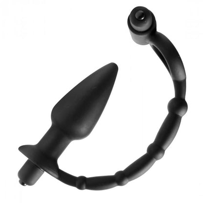 Viaticus Dual Cock Ring And Anal Plug Vibrator - Peaches & Cream