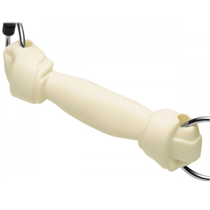 Silicone Dog Bone Gag - Peaches & Cream