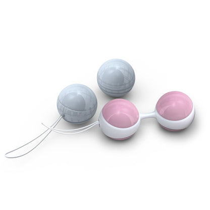 Lelo Luna Beads Mini Pink And Blue - Peaches & Cream