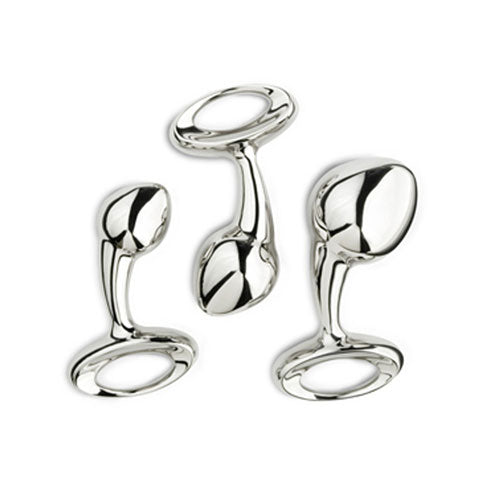 Njoy Pure Plugs Large Stainless Steel Butt Plug - Peaches & Cream