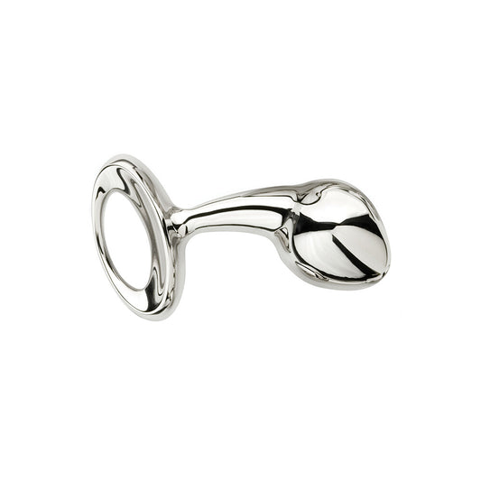 Njoy Pure Plugs Medium Stainless Steel Butt Plug - Peaches & Cream