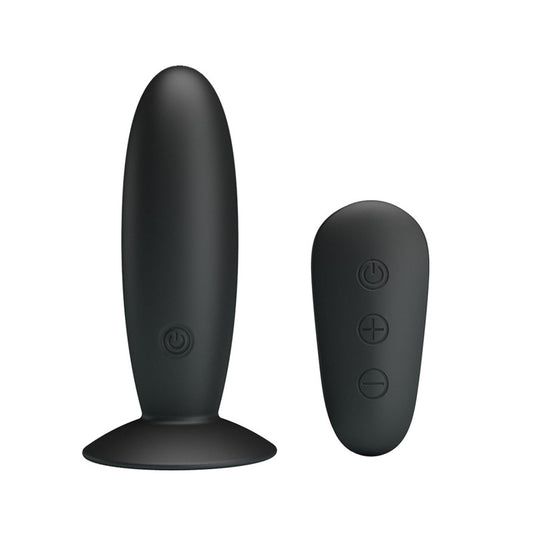 Mr Play Remote Control Vibrating Anal Plug - Peaches & Cream