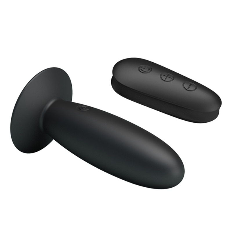 Mr Play Remote Control Vibrating Anal Plug - Peaches & Cream