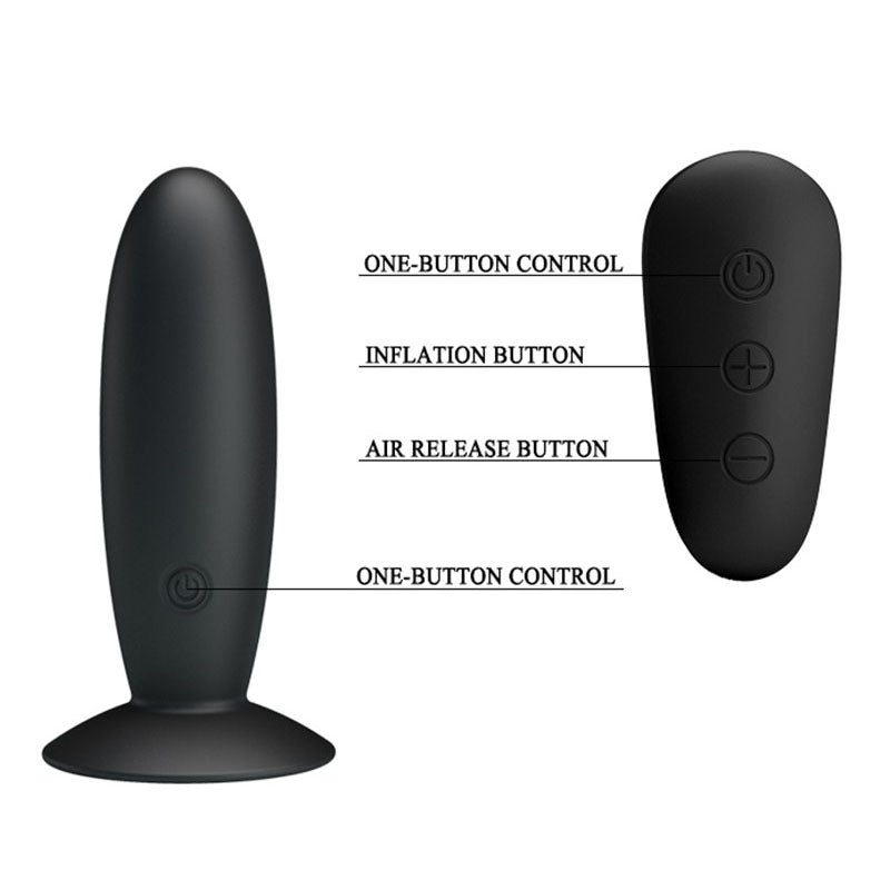 Mr Play Remote Control Vibrating Anal Plug - Peaches & Cream