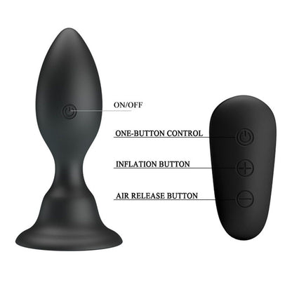 Mr Play Vibrating Anal Plug - Peaches & Cream