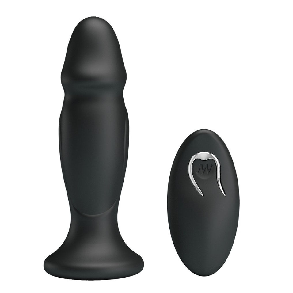 Mr Play Powerful Vibrating Anal Plug - Peaches & Cream