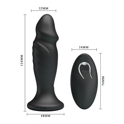 Mr Play Powerful Vibrating Anal Plug - Peaches & Cream