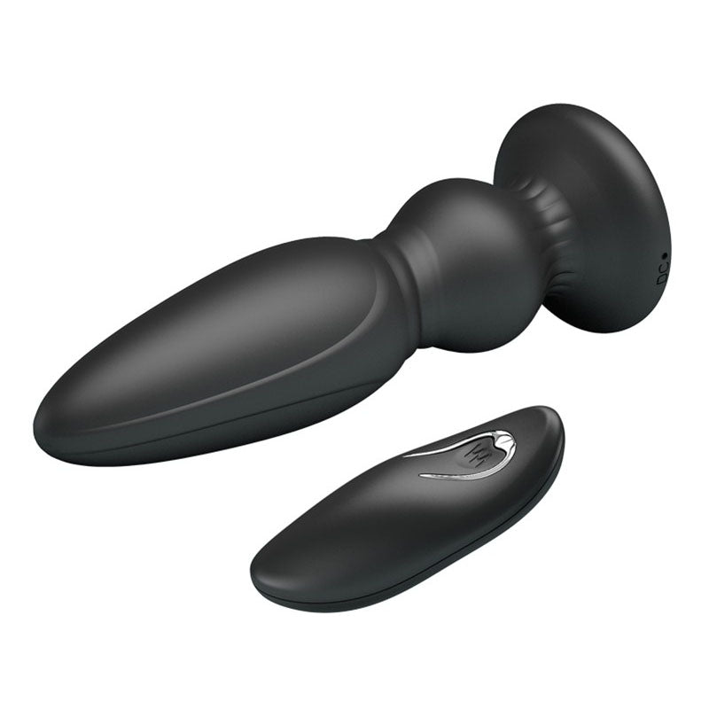 Mr Play Powerful Vibrating Anal Plug - Peaches & Cream