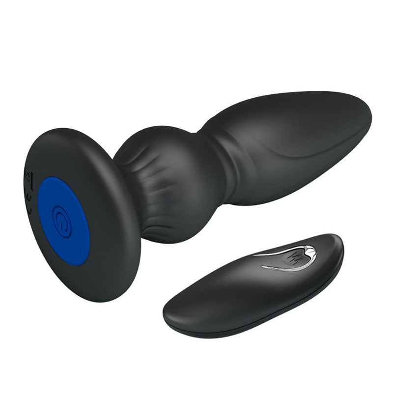 Mr Play Powerful Vibrating Anal Plug - Peaches & Cream