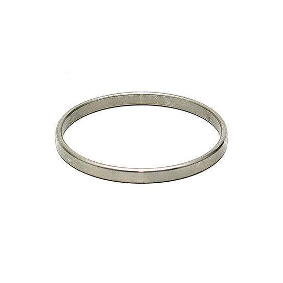 Thin Metal 0.4cm Wide Cock Ring - Peaches & Cream