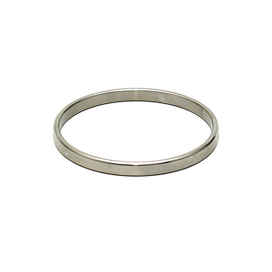 Thin Metal 0.4cm Wide Cock Ring - Peaches & Cream