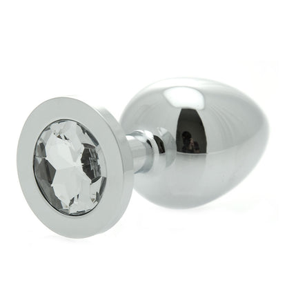 Jewelled Crystal Butt Plug - Peaches & Cream