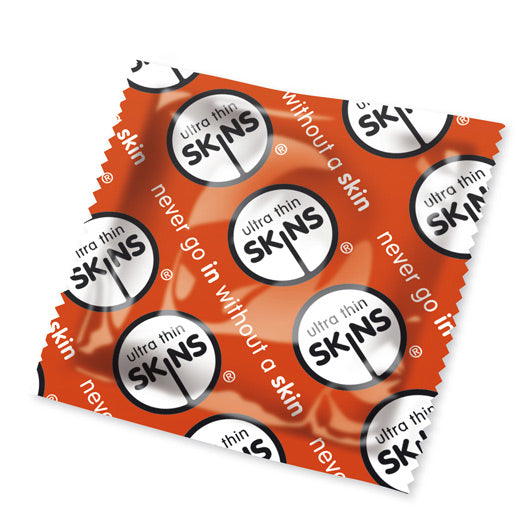 Skins Ultra Thin Condoms x50 (Red) - Peaches & Cream